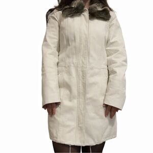 Danier White Quilted Jacket